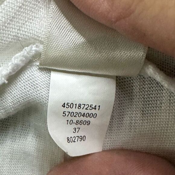 White House Black Market Draped Metallic Embellished Split Neck Knit Top Womens - Picture 8 of 10